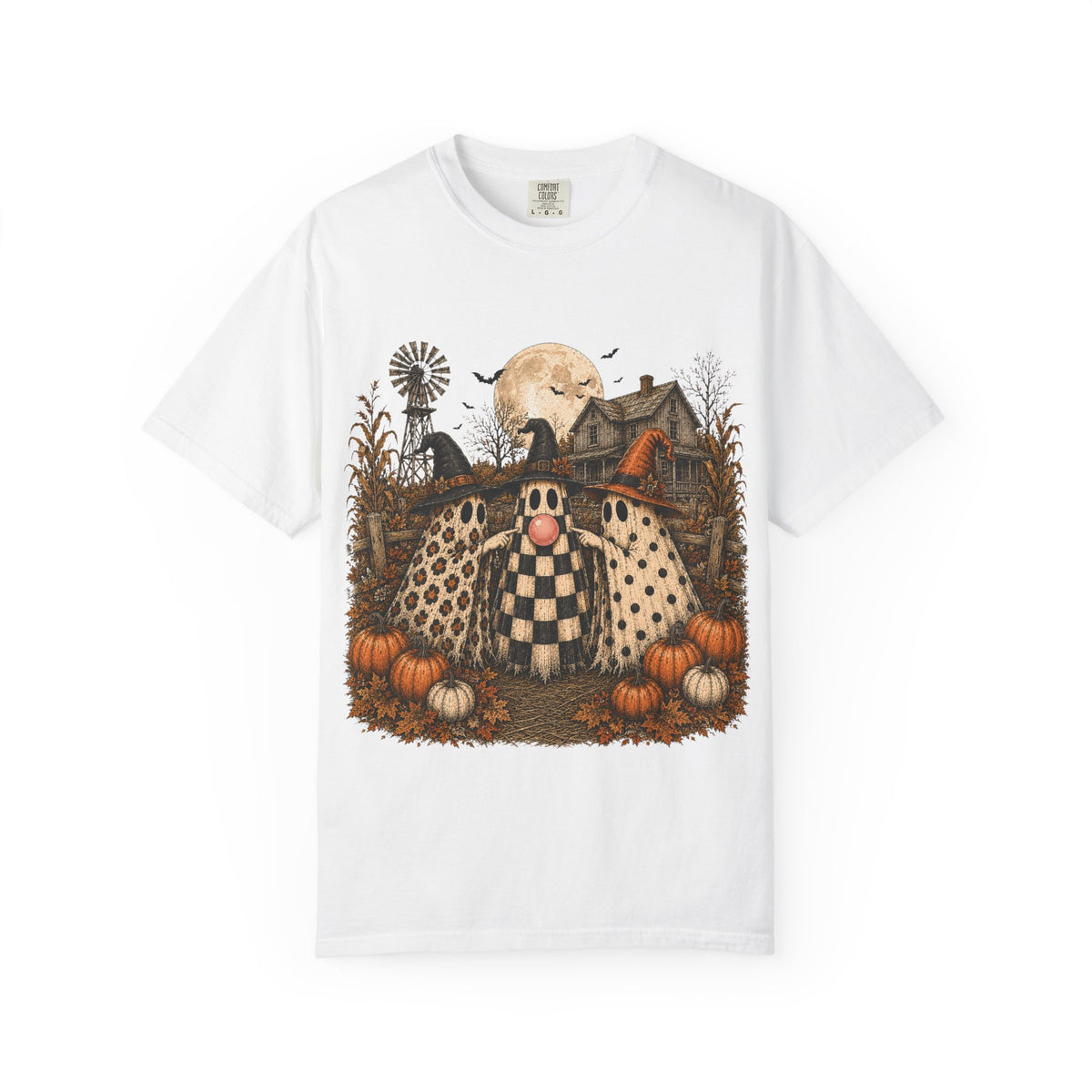 Halloween Gnome Shirt — Vintage Pumpkin Patch Haunted House Tee