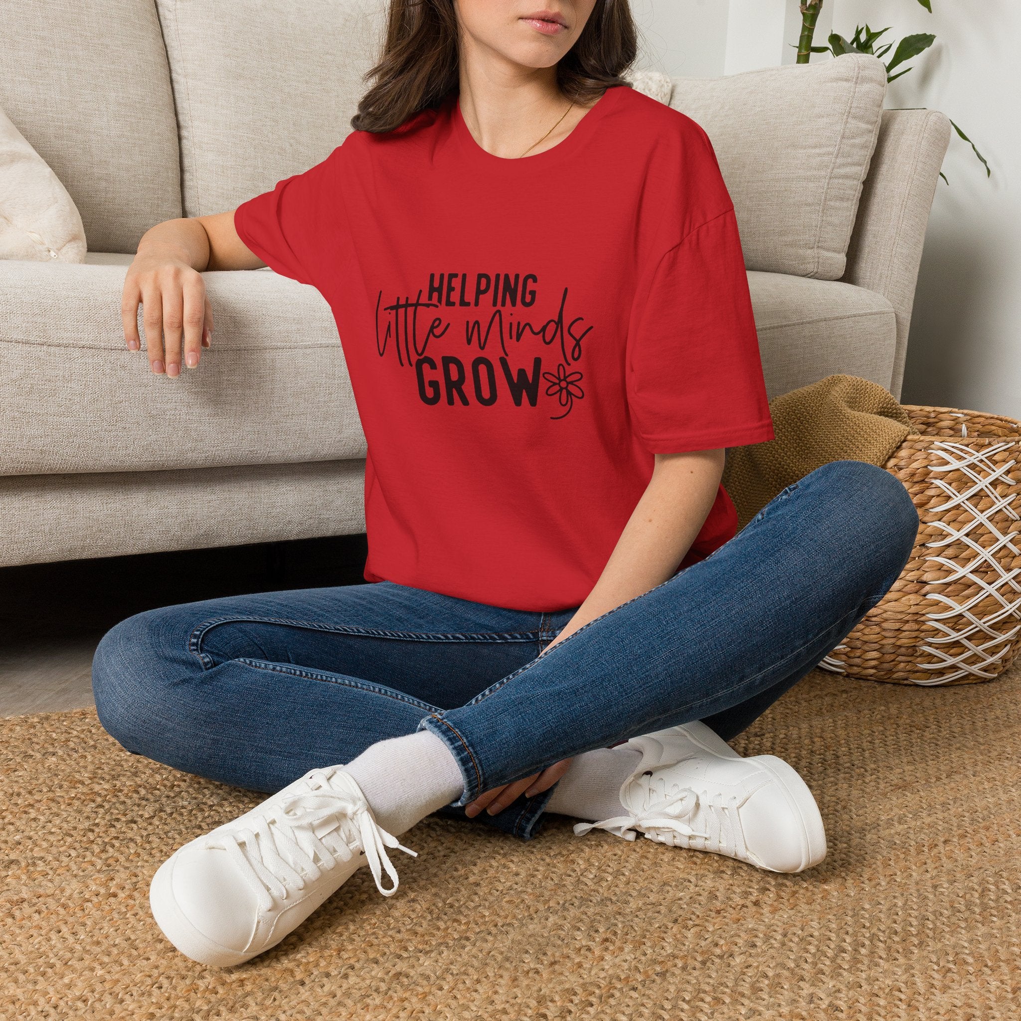 Helping Little Minds Grow T-Shirt — Teacher / Early Childhood Educator Top