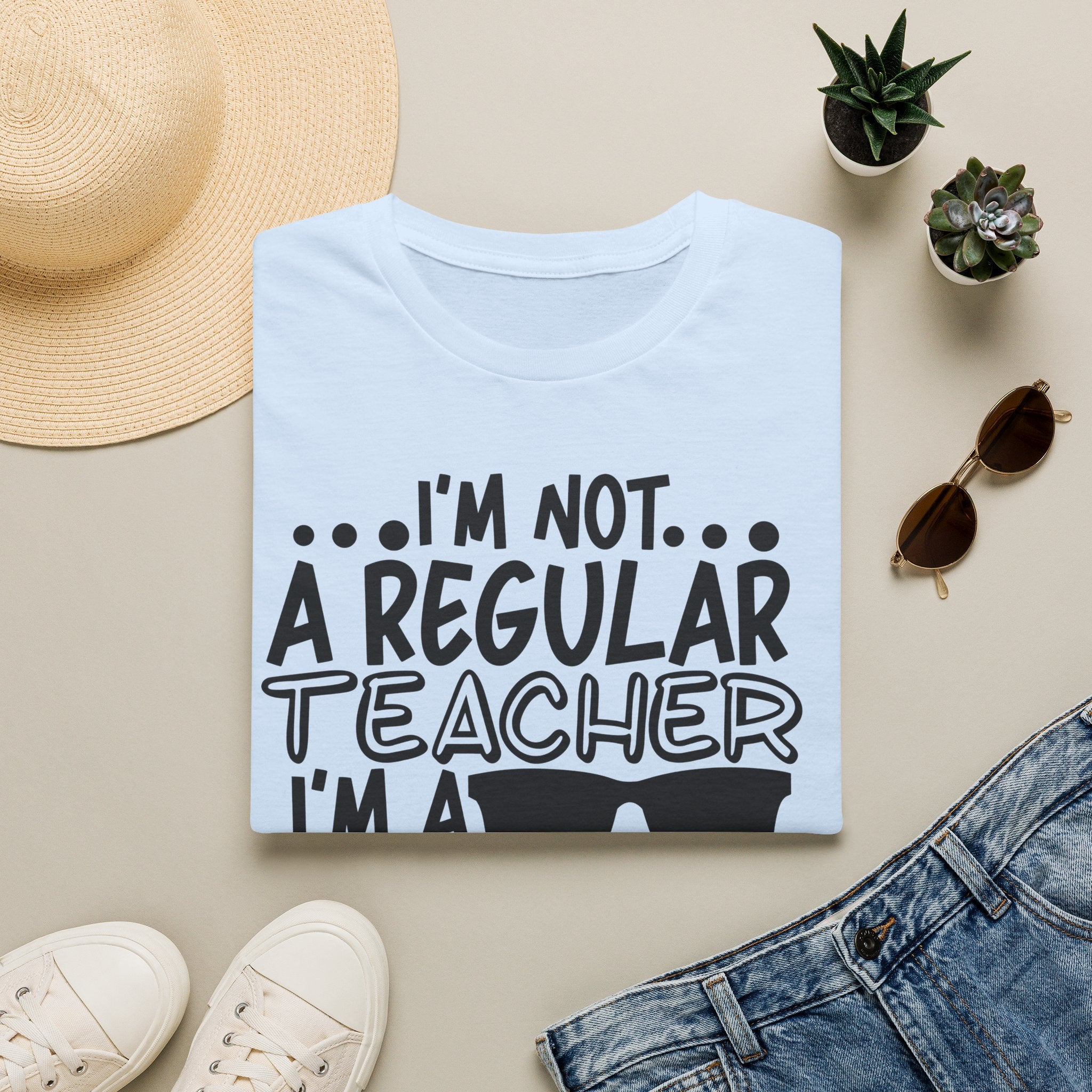 Cool Teacher T-Shirt — "I'm Not a Regular Teacher, I'm a Cool Teacher"