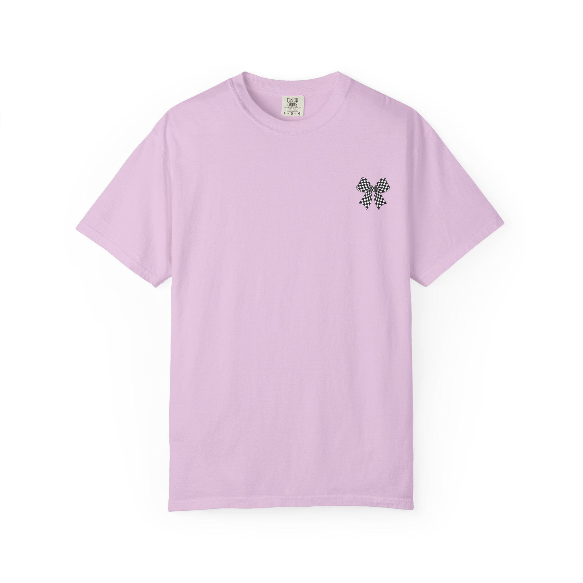Cheer Mom T-Shirt — Checkerboard Pom-Pom Spirit Tee