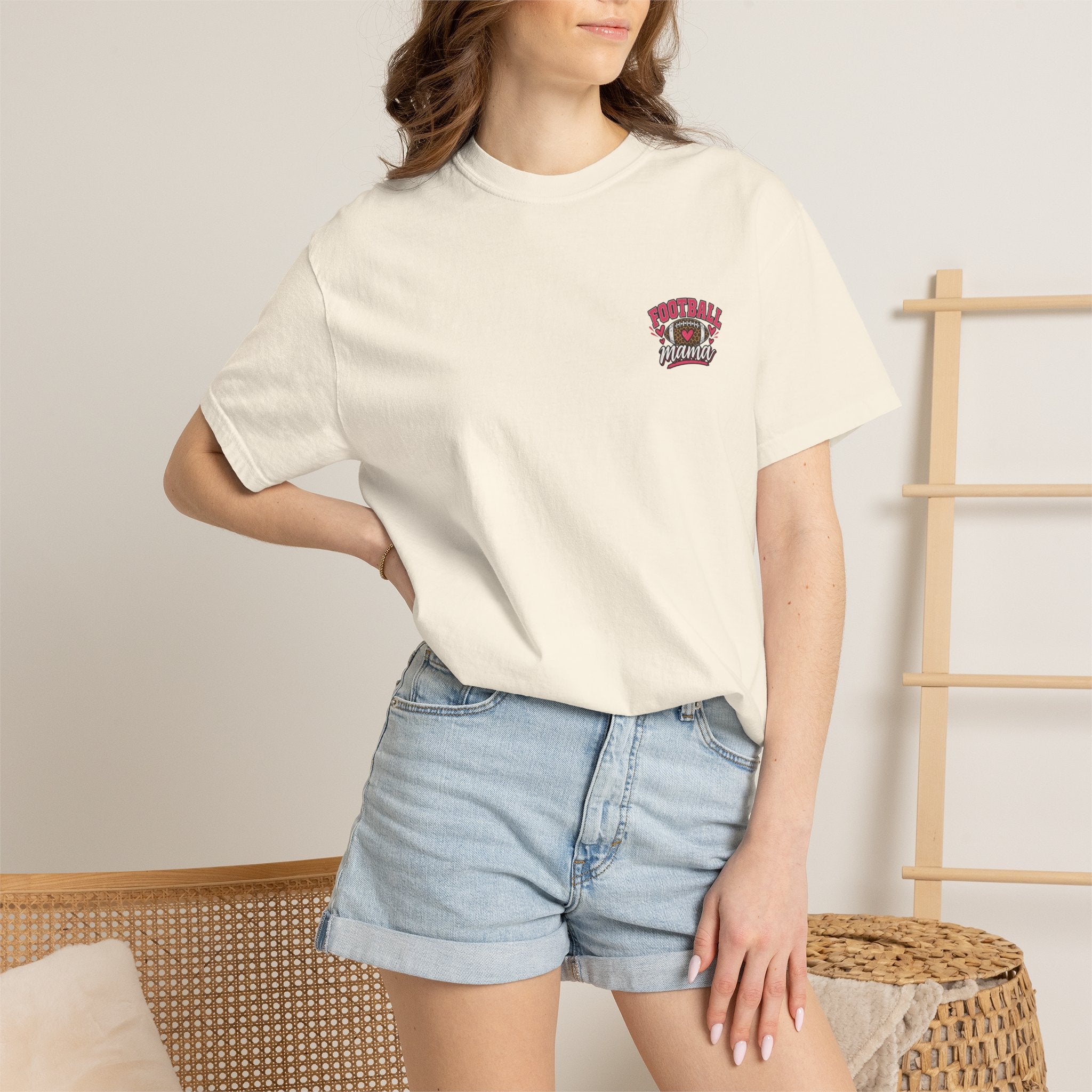 Somebody’s Loud Mouth Football Mama T-Shirt | Comfort Colors Game Day Tee