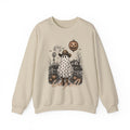 Halloween Ghost Girl Sweatshirt — Cute Spooky Pumpkin Farm Crewneck