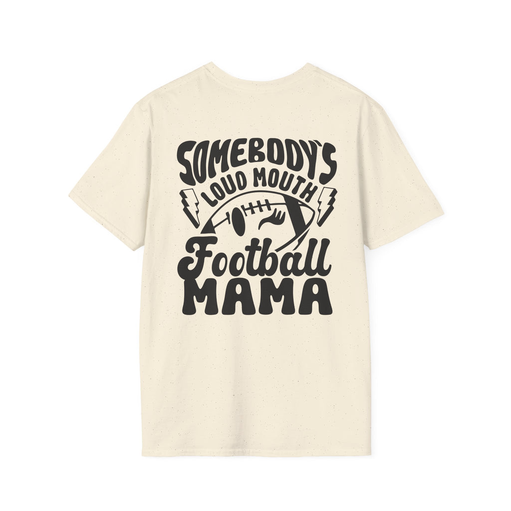 Football Mama T‑Shirt — Drip Football Helmet Mom Tee