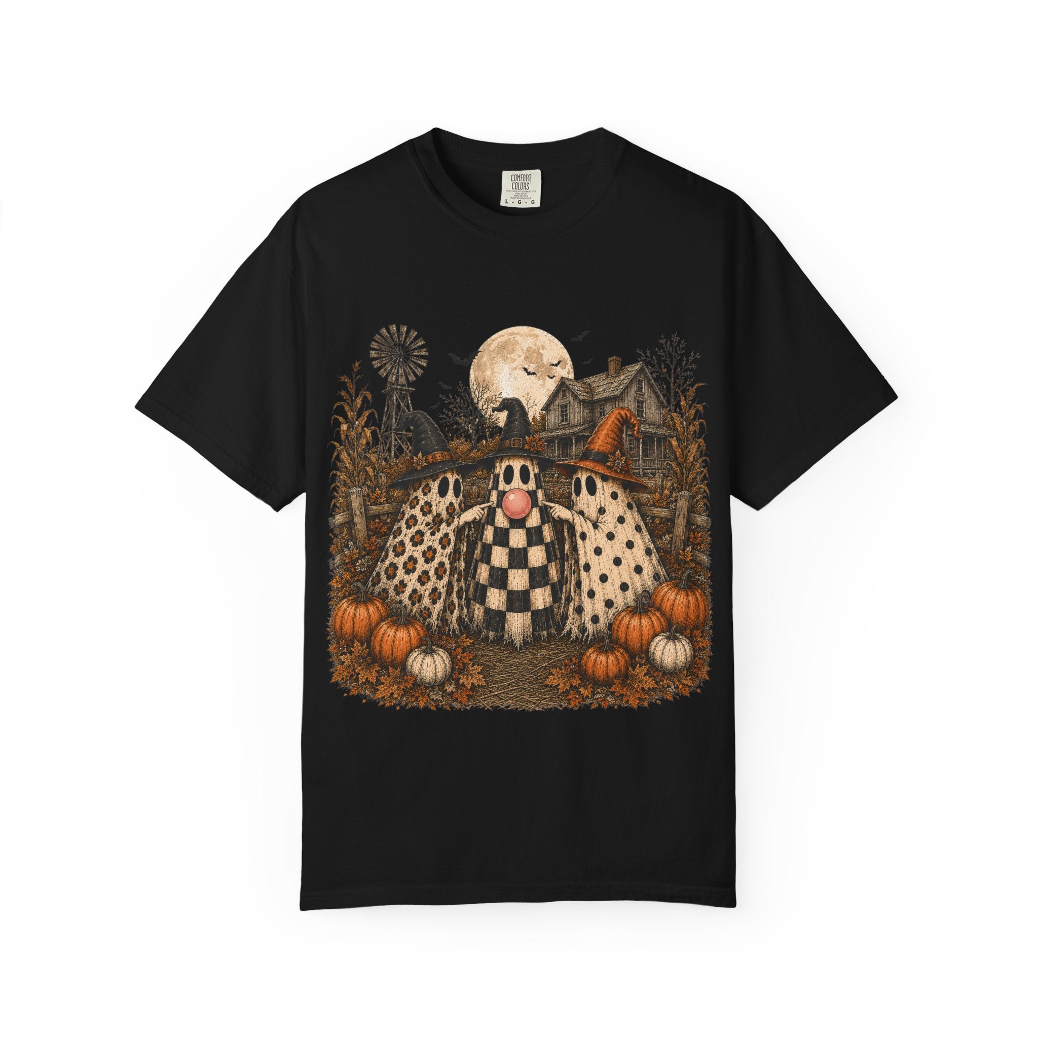 Halloween Gnome Shirt — Vintage Pumpkin Patch Haunted House Tee