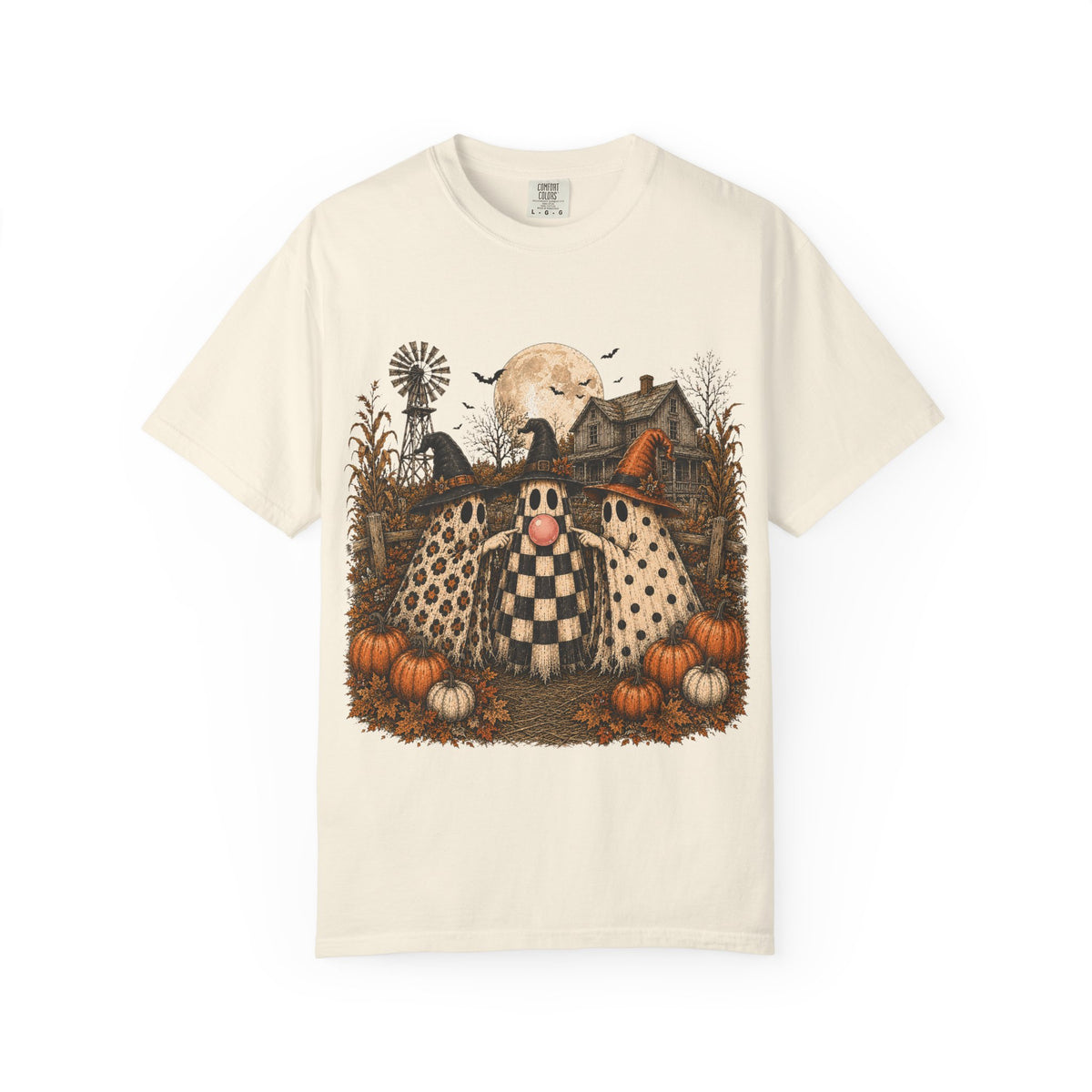 Halloween Gnome Shirt — Vintage Pumpkin Patch Haunted House Tee