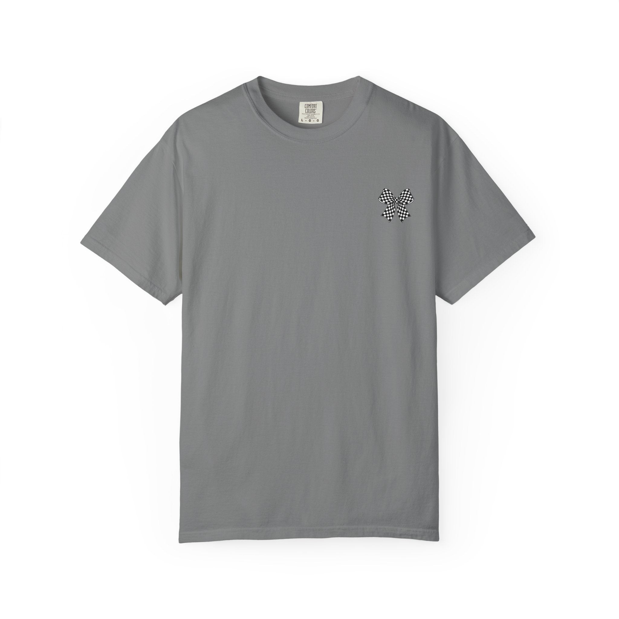 Cheer Mom T-Shirt — Checkerboard Pom-Pom Spirit Tee