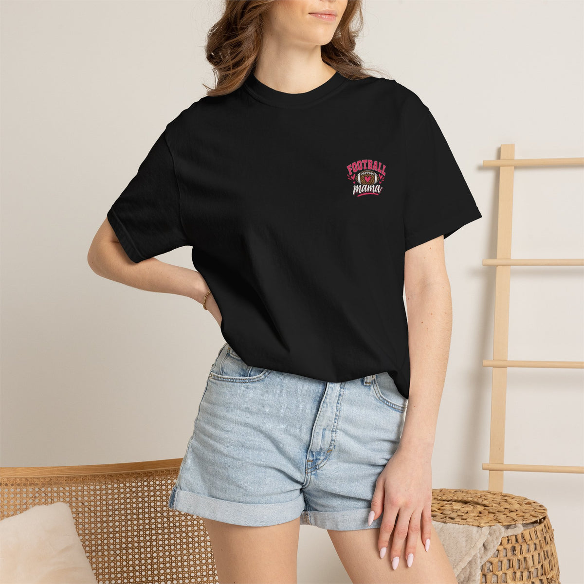 Somebody’s Loud Mouth Football Mama T-Shirt | Comfort Colors Game Day Tee